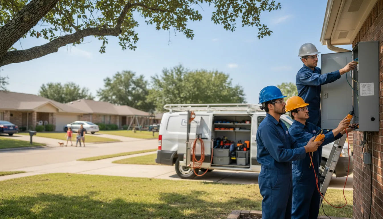 Certified electrician providing emergency electrical services in Moore, OK